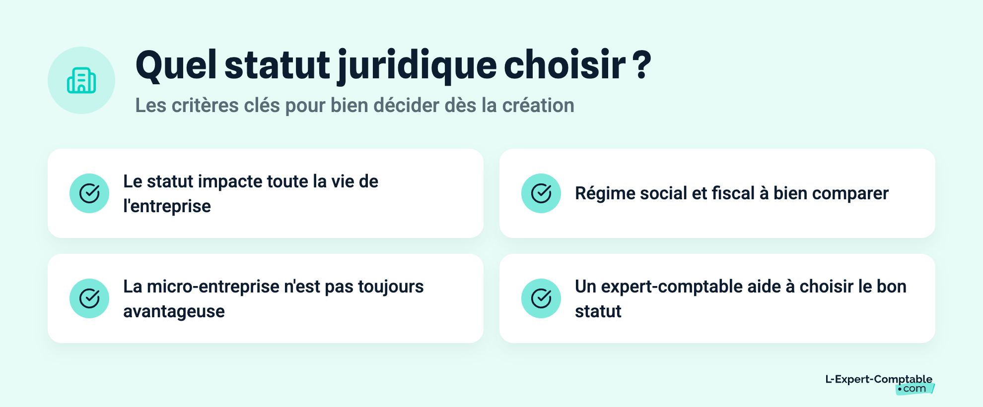 Quel statut juridique choisir ?